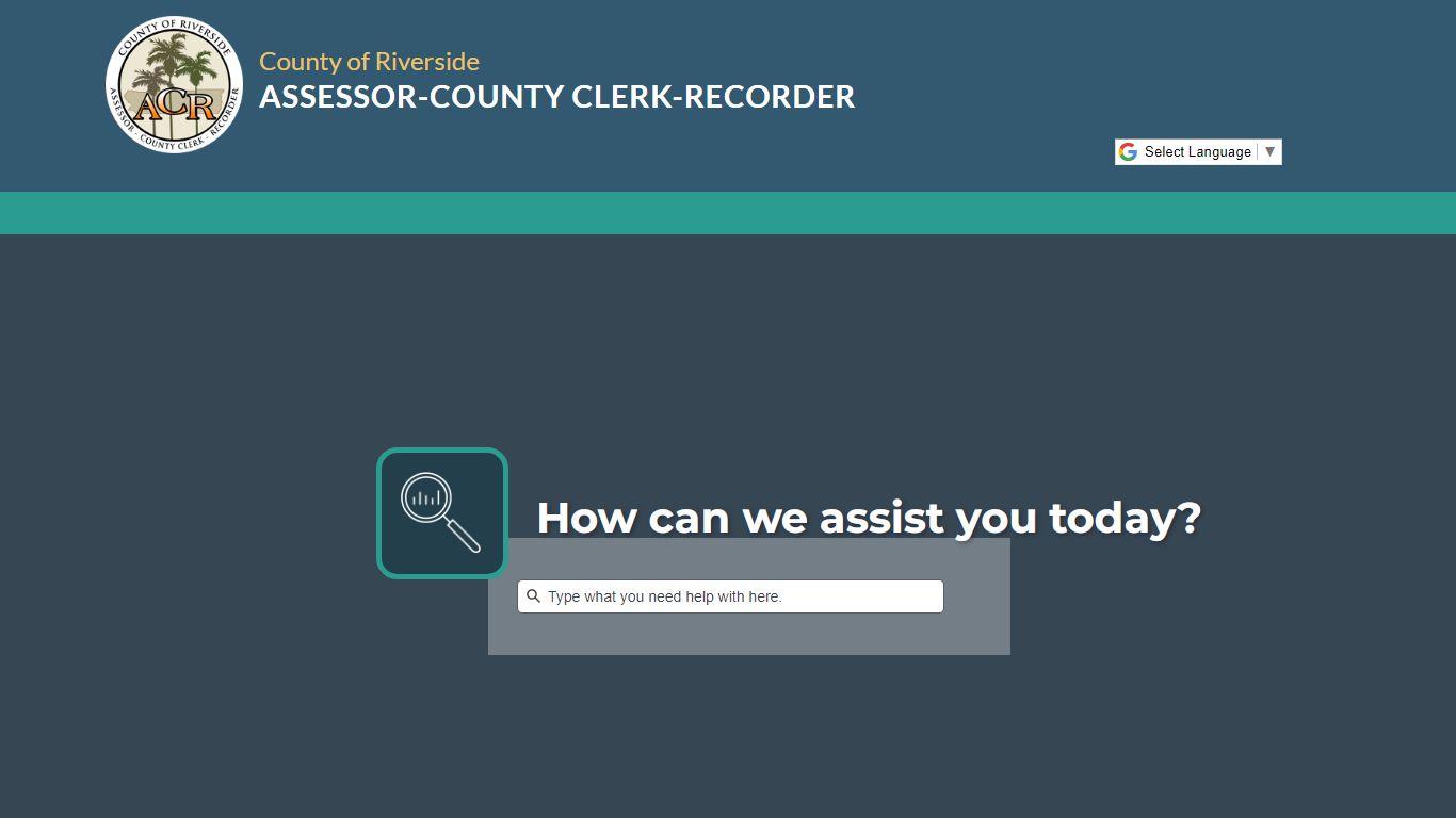 Riverside County Assessor - County Clerk - Recorder - Home Page